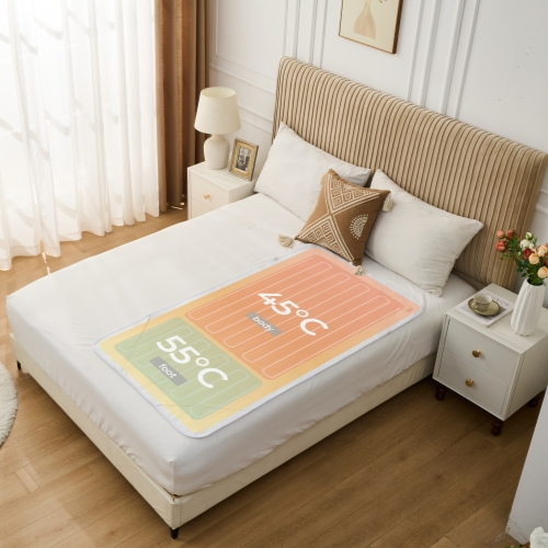 Couverture électrique extra chaude avec zone de pied séparée